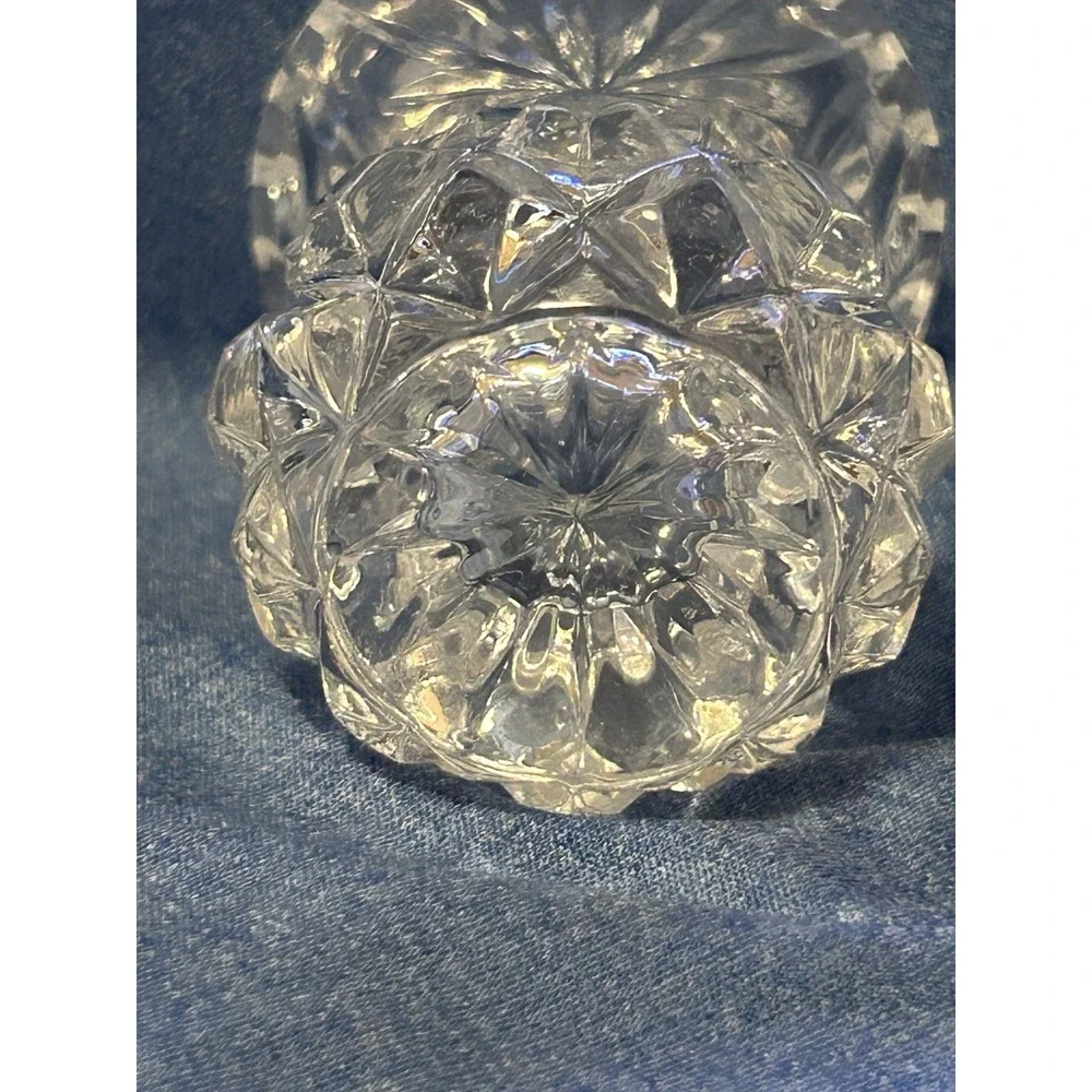 Vintage Mini Glass Bud Vase Beautiful Jagged Rim 2.5